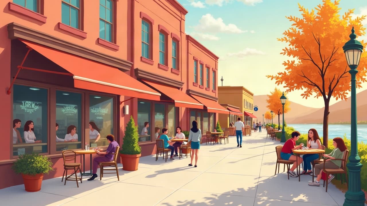 Editorial illustration: Restaurants With Outdoor Seating in Sioux Falls
