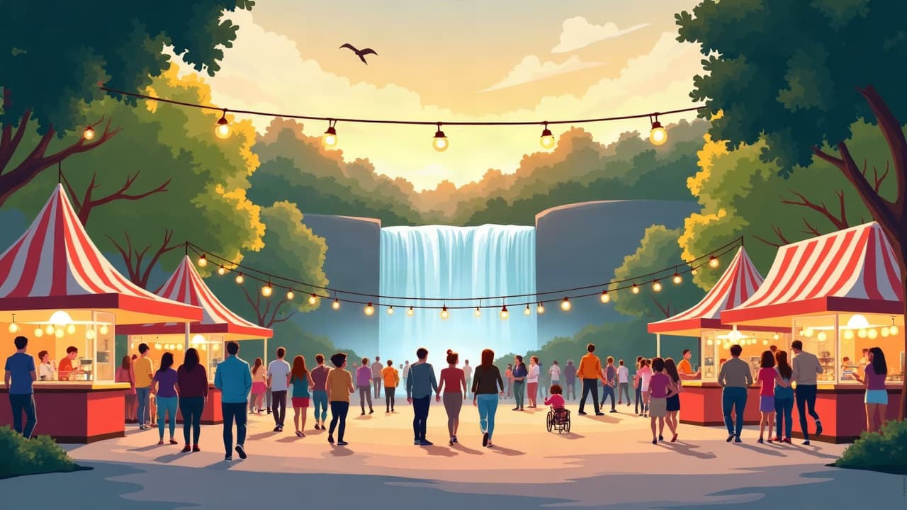 Editorial illustration: Family Weekend Guide: Fun Activities for Kids in Sioux Falls
