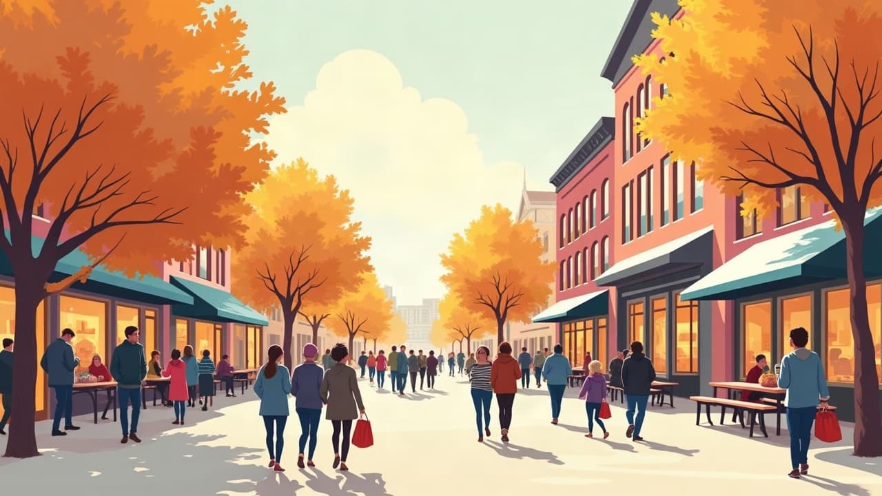 Editorial illustration: Local Shops and Boutiques in Sioux Falls