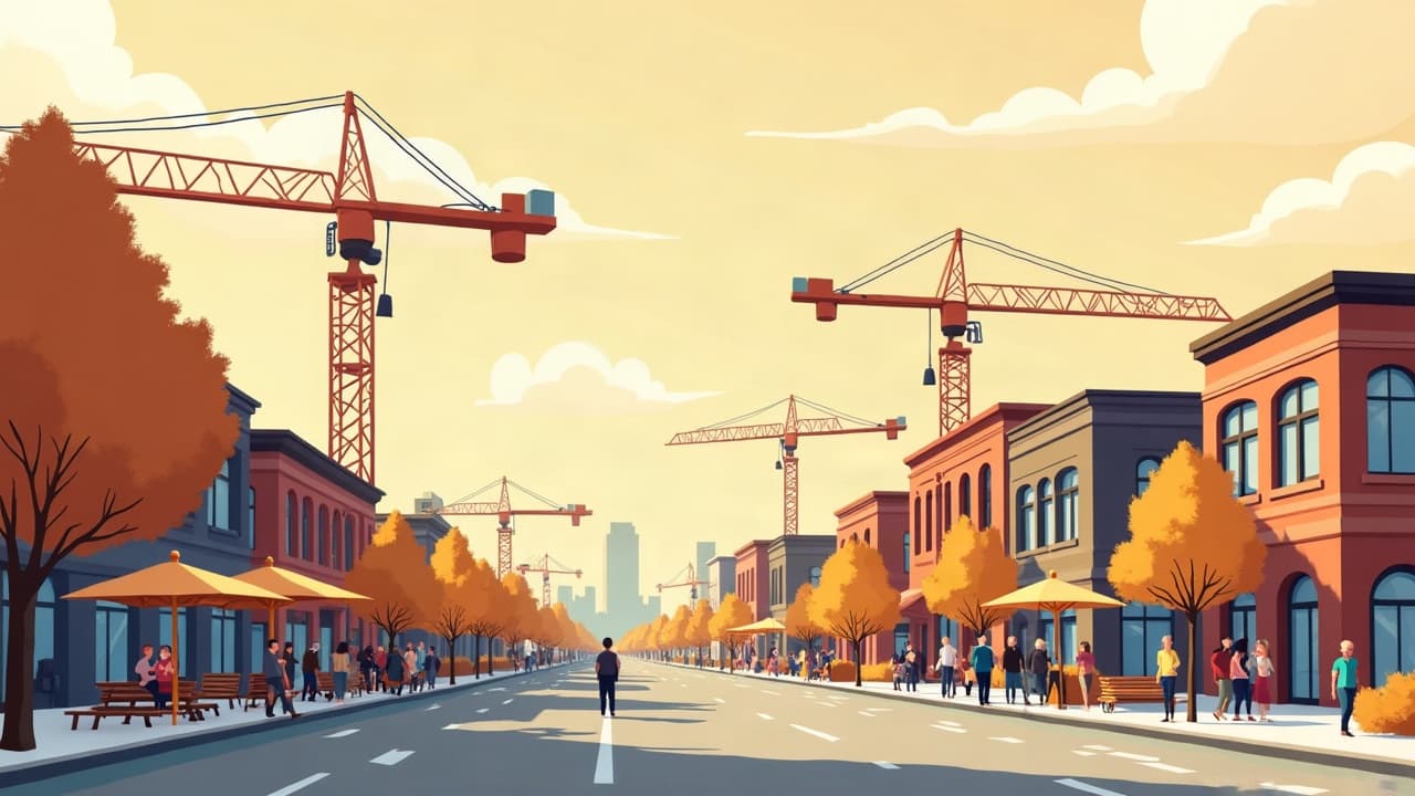 Editorial illustration: Sioux Falls announces street closure, project meeting and reopening