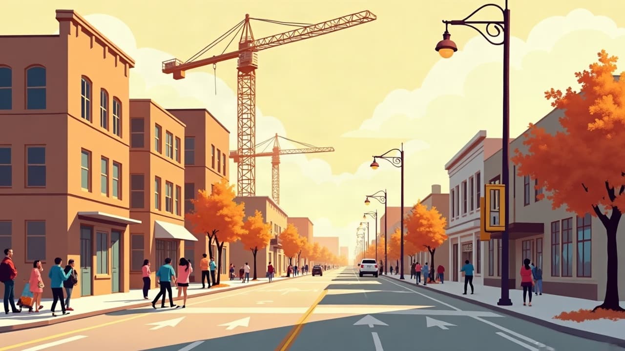 Editorial illustration: South Western Avenue lane closing for maintenance