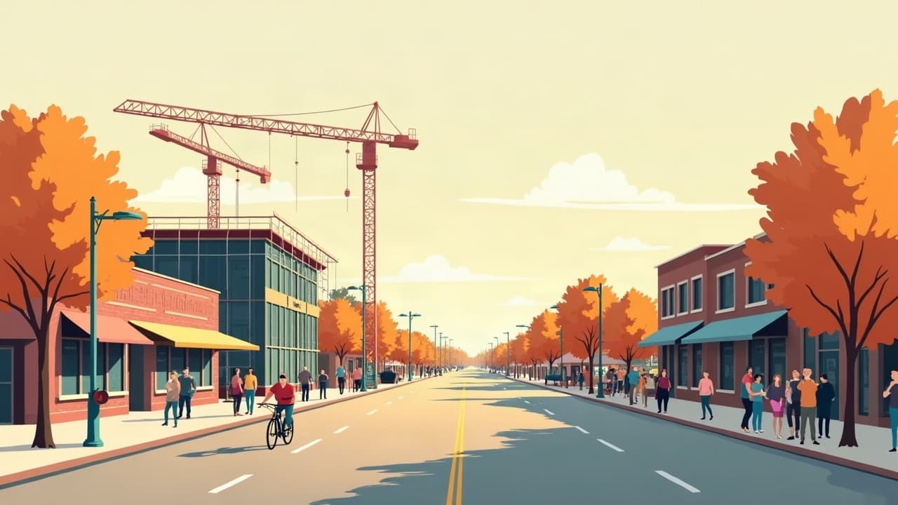Editorial illustration: Street work to close part of Technology Drive and restrict Cliff Avenue lane