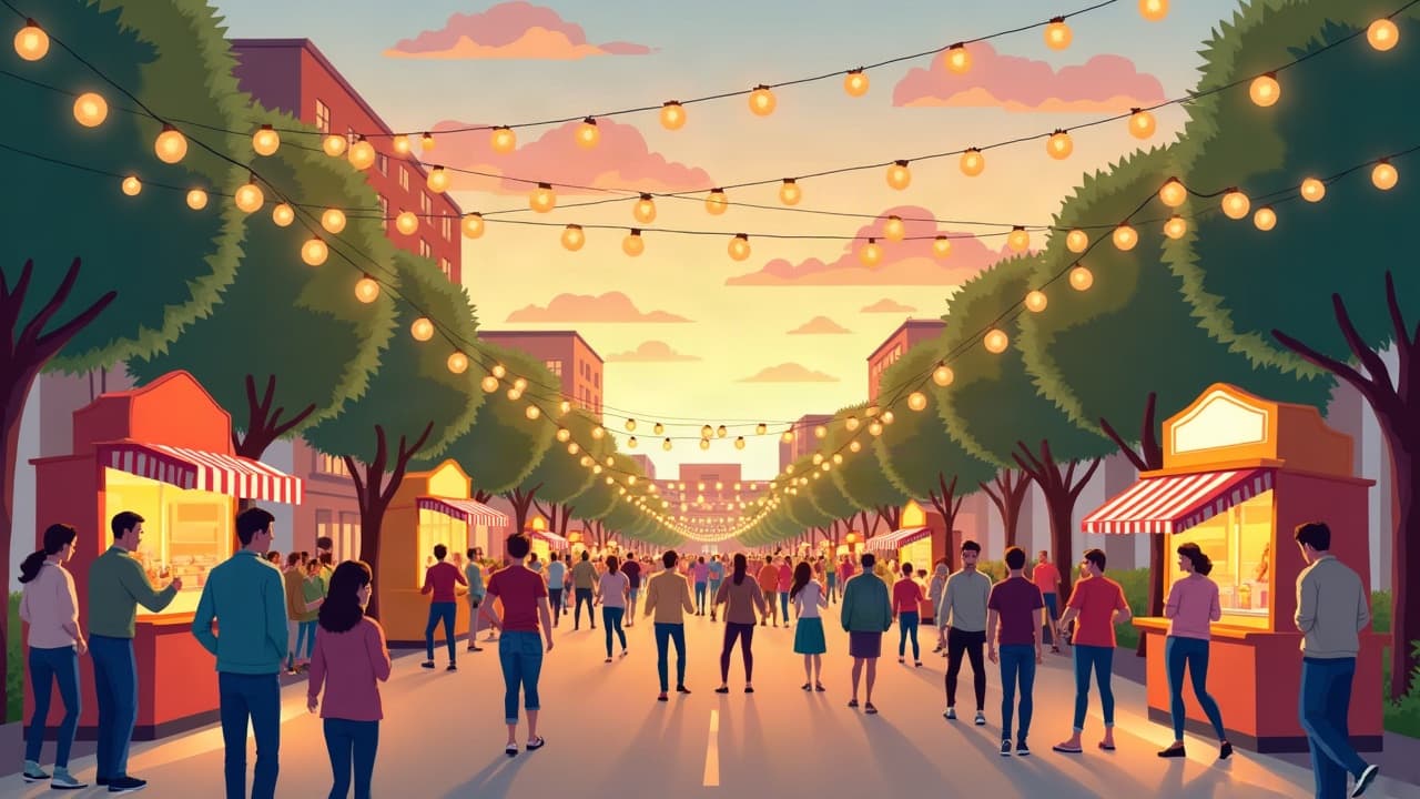 Editorial illustration: Family Weekend Guide: Fun Events for Kids in Sioux Falls